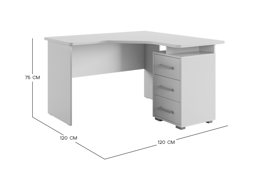 Лайт-2 (MebelSon) Стол компьютерный угловой 1200мм