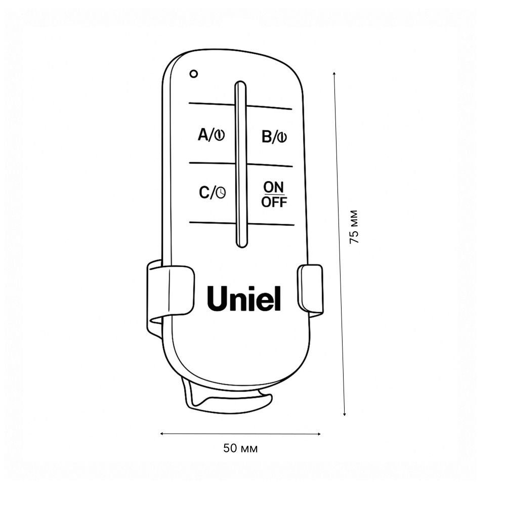 UCH-P005-G2-1000W-30M Пульт управления светом. 2 каналаx1000Вт. ТМ Uniel