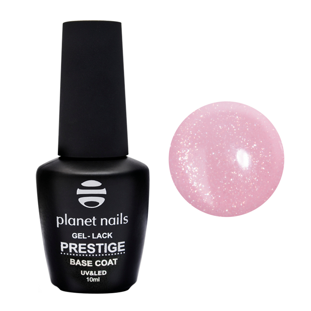 Planet Nails Камуфлирующая база BASE SHIMMER ROUGE, 10мл