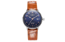 ZEPPELIN Hindenburg Collection Quartz Movement Men"s Watches Watch Blue Dial Stainless Steel Case