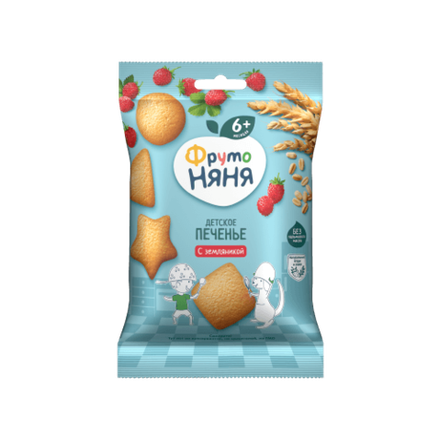 Печенье детское Фруто Няня земляника 50 гр