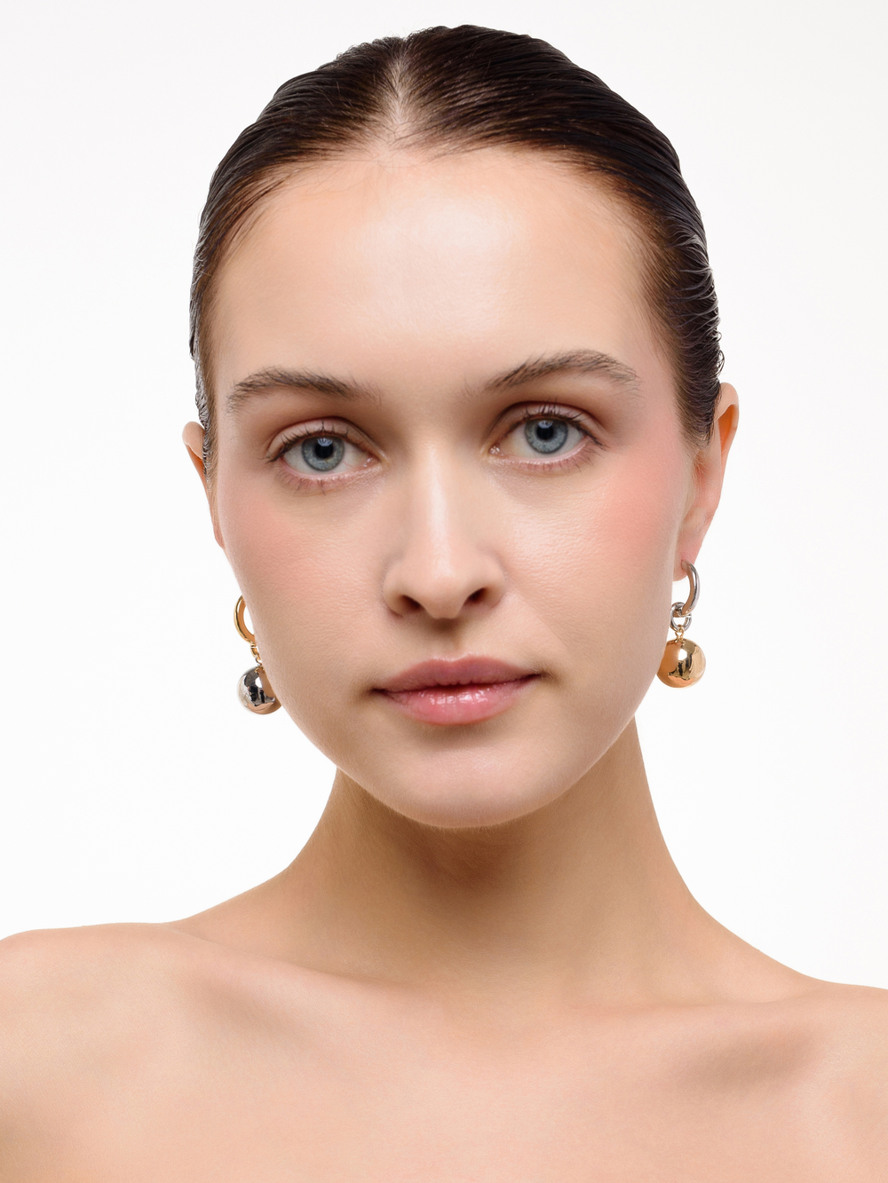 Серьги "Ball" Bicolor