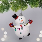 Елочная игрушка «Снеговичок» 17,4*10*6 см