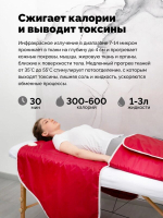 Одеяло с подогревом для косметологии Infralight 180*220 см, EcoSapiens, 2 зоны прогрева