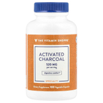 The Vitamin Shoppe, активированный уголь, 100 растительных капсул (260 мг в 1 капсуле)