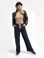 брюки вельветовые широкие палаццо на резинке