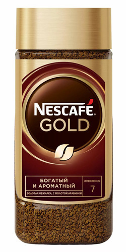 купить Кофе растворимый Nescafe Gold, 190 г стеклянная банка (Нескафе)