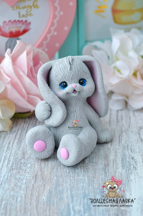 АВТОРСКАЯ Силиконовая форма Зайчишка Сеня