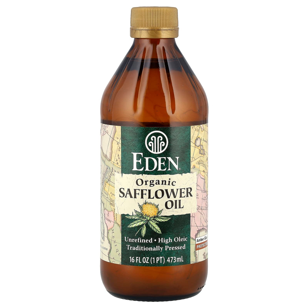 Eden Foods, Органическое сафлоровое масло, нерафинированное, 16 жидких унций (473 мл)