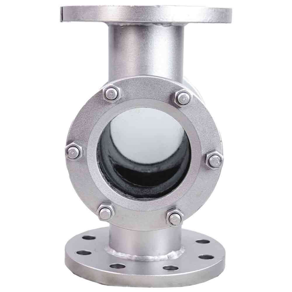 Flanged sight glass Elephant WCB-BS-F-1, body material - stainless steel AISI 1020