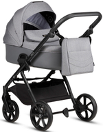Детская коляска Tutis Leo 3 Plus 3 в 1 с автокреслом Elo Lux EduSky Black 1582227 Stone Grey