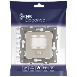 14-4103-04 ЭРА Датчик движения 2-проводной, 180-240В, 200Вт, IP20, Эра Elegance, шампань
