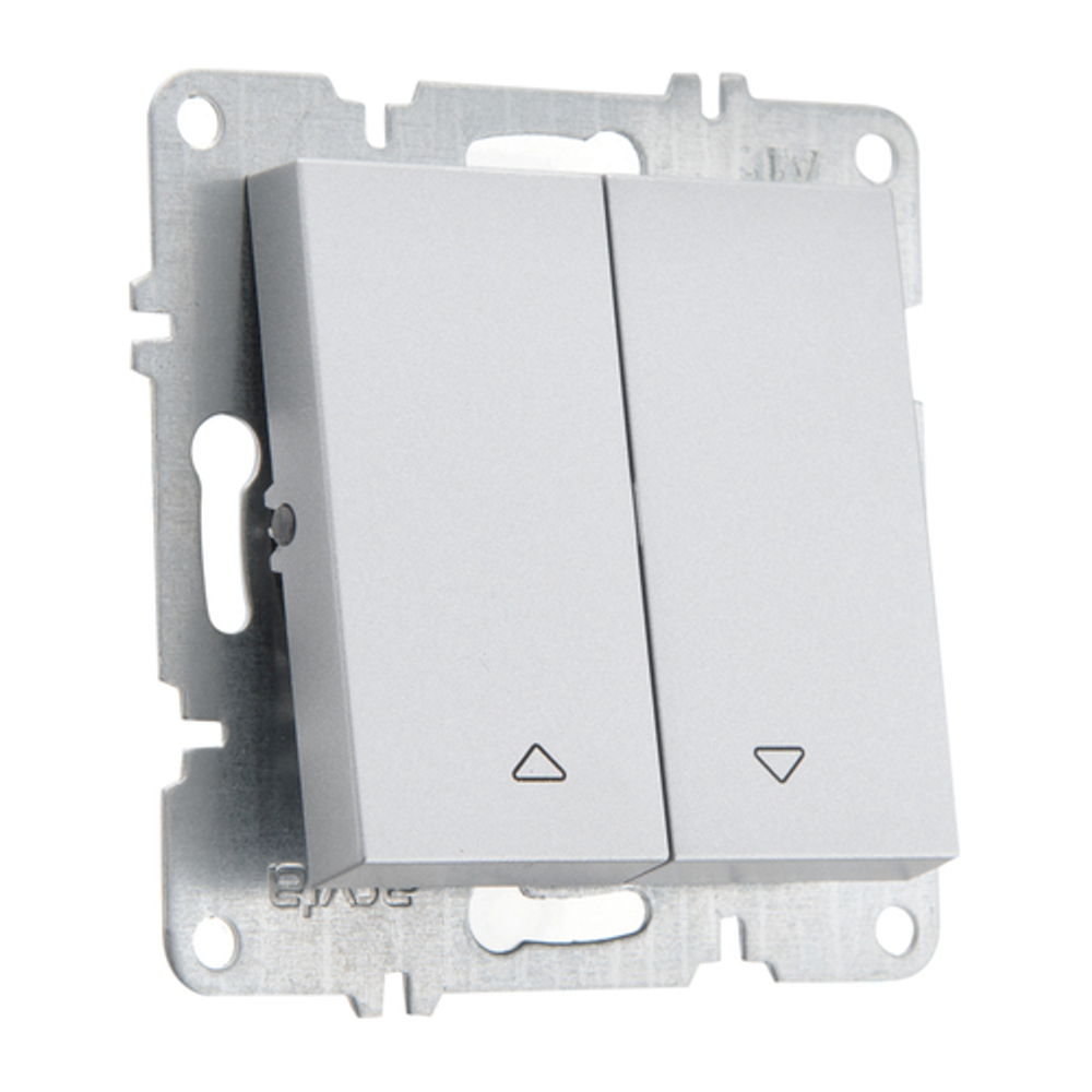 Кнопка 2-клавишная для жалюзи ARVIA Electric, металлик 50032000216