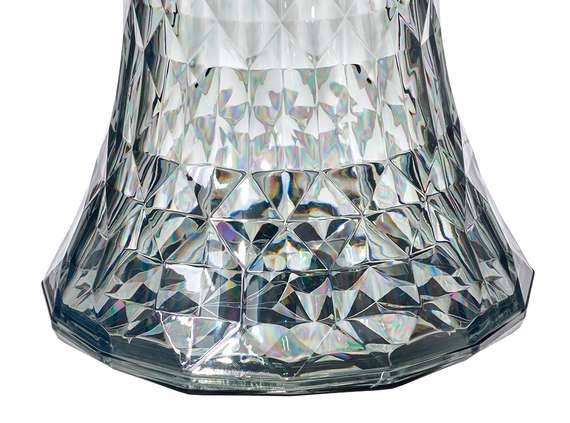 Столик-табурет Rock прозрачный серый