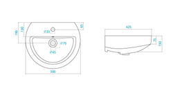 Раковина Santek Аллегро 50