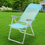 Кресло складное пляжное 60х60х112 см, голубое, 100 кг, Green Days, YTBC048-1