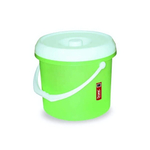 Ведро с крышкой 15л зел.