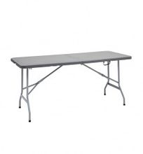 Стол-книжка пластиковый разборный серый