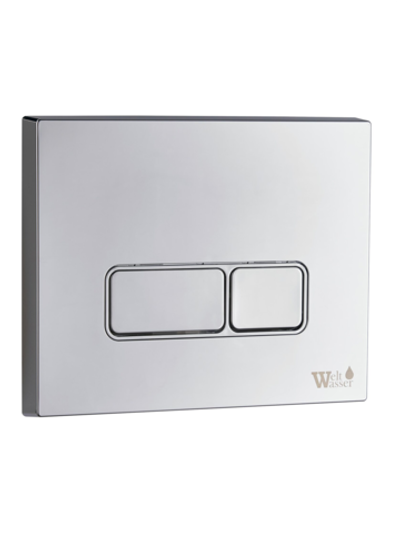 Кнопка хром нажимная для инсталляции WeltWasser  WW MARBERG 410 SE CR  10000005951  Квадратная