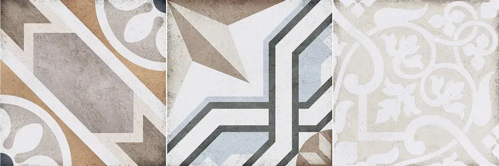 Настенная плитка ALMA Ceramica TWA11COR014 Costa Rica 60x20 микс матовая с орнаментом / пэчворк