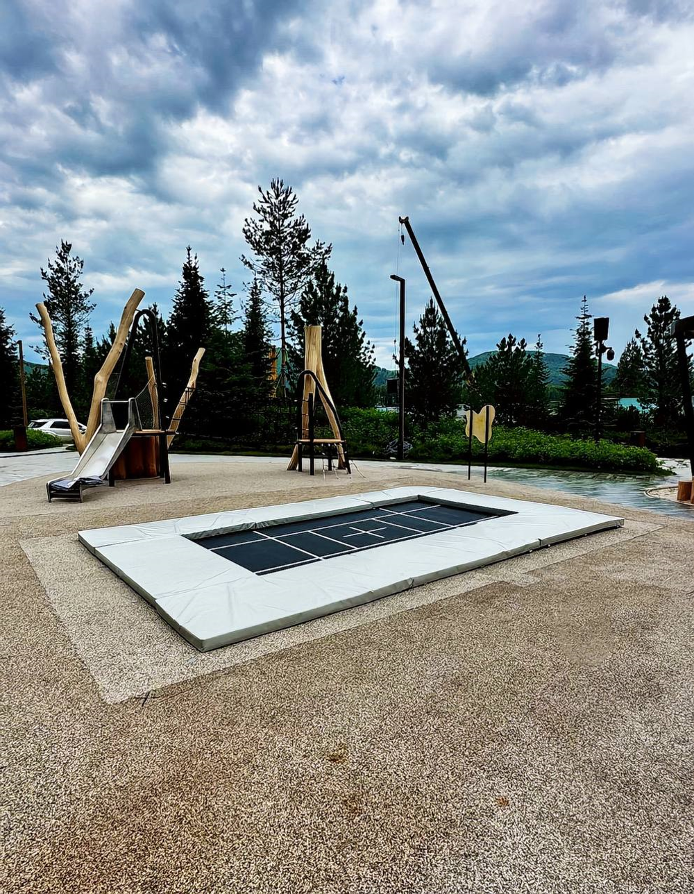 Батут встраиваемый в землю