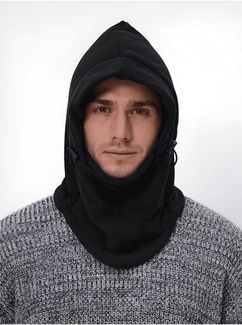 Тактическая балаклава зимняя шапка капор Черный