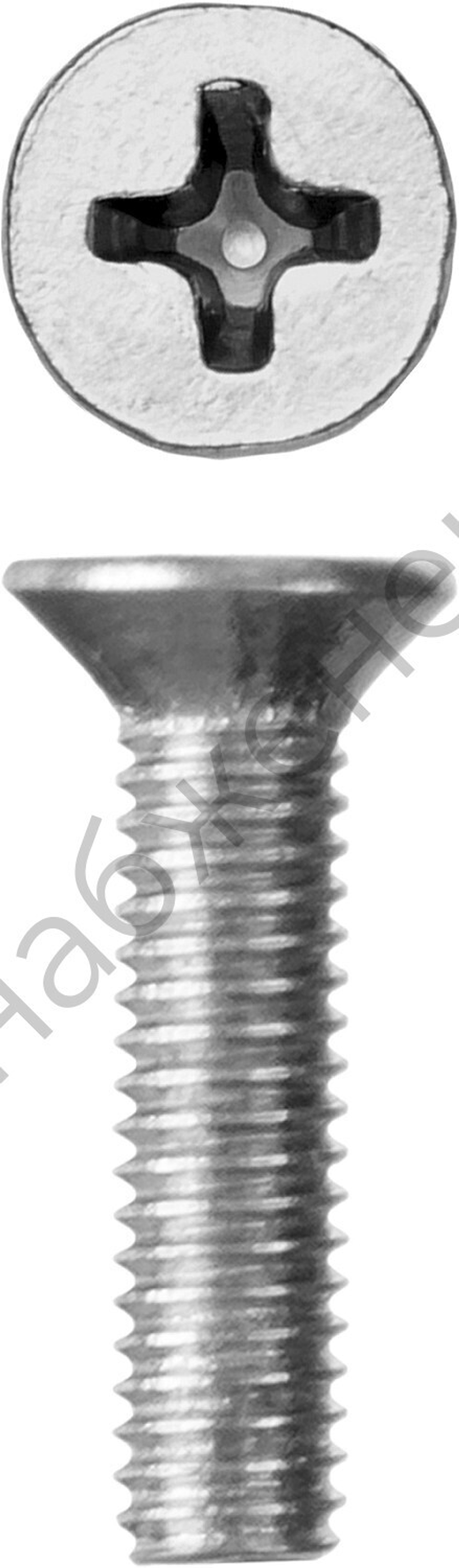 ЗУБР DIN 965 кл. пр. 4.8, M3 x 12 мм, винт с потайной головкой, цинк, 5 кг (303110-03-012)