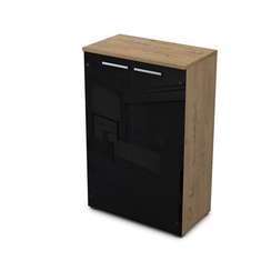 9Ш.017.7 Шкаф средний со стеклом (800*450*1245)