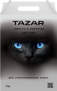 Tazar 2кг Сухой корм для стерилизованных кошек Индейка Курица