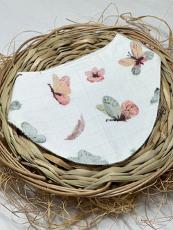 Непромокаемый слюнявчик-нагрудник на кнопках RinaAmari Муслин в ассортименте