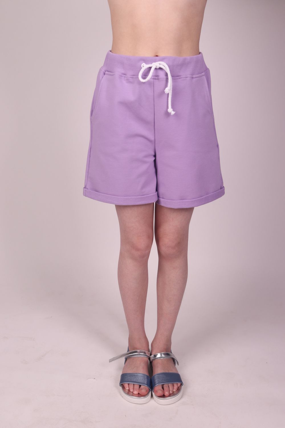 Шорты свободные лаванда