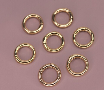 Карабин позолота круглый 15 мм