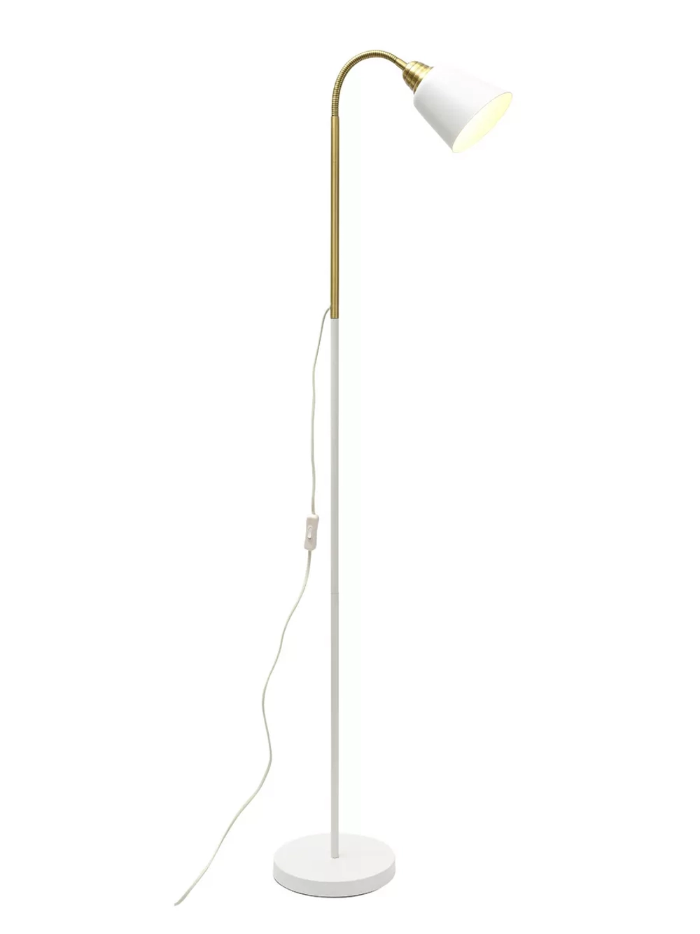 Торшер напольный с гибкой стойкой и абажуром