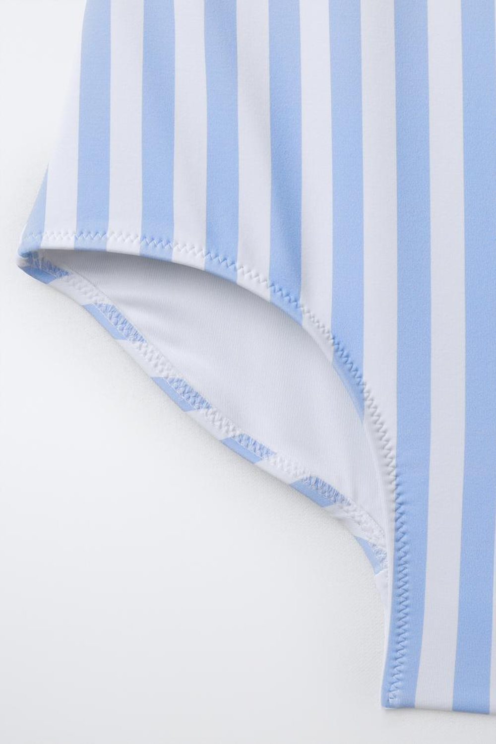 ZARA КУПАЛЬНИК В ПОЛОСКУ С КАПИБАРОЙ CAPYFUN ©, СИНИЙ