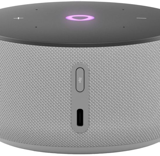 Умная колонка Яндекс Мини 3 с часами, серый