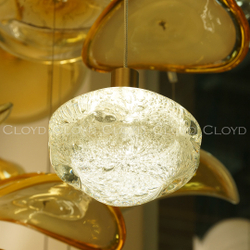 Подвесной светильник Cloyd VOCAL-A P1 / латунь - прозрачн. стекло (арт.11345)