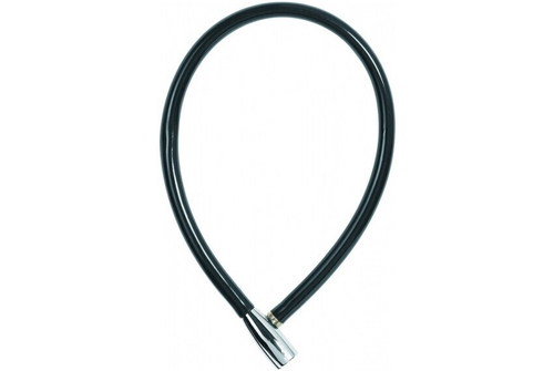 Замок вело трос 6мм, ключ, 1900/55см класс защиты 1/15, 140гр, черный ABUS