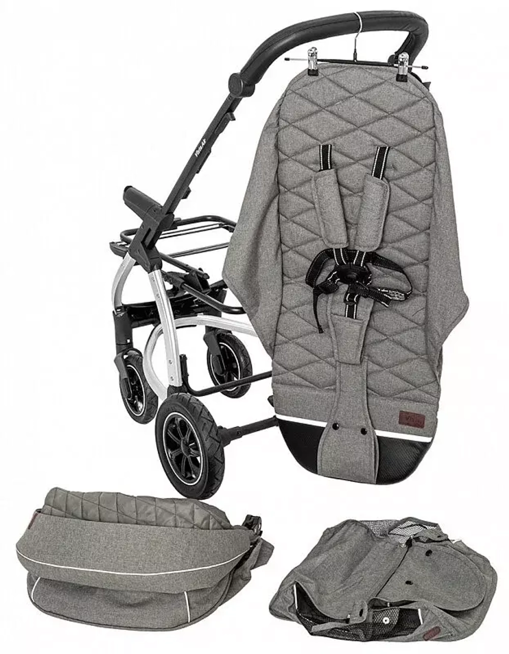 Коляска 2 В 1 Vista  AIR CRL-6506 Shark Gray