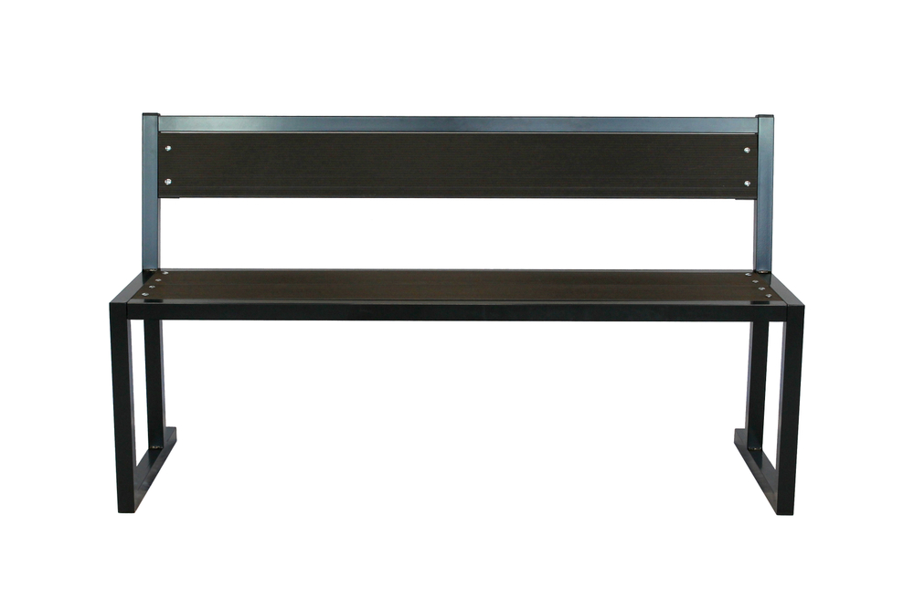 Лавочка садовая Фортуна со спинкой ДПК арт.НПА4590 1 уп