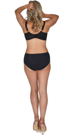 Соблазнительный бюстгальтер с мягкой чашкой и рисунком цвета жемчуга (Размер: 70J) (Цвет: черный)