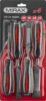 MIRAX 4 предм., Набор стамесок-долот (1810-H4)