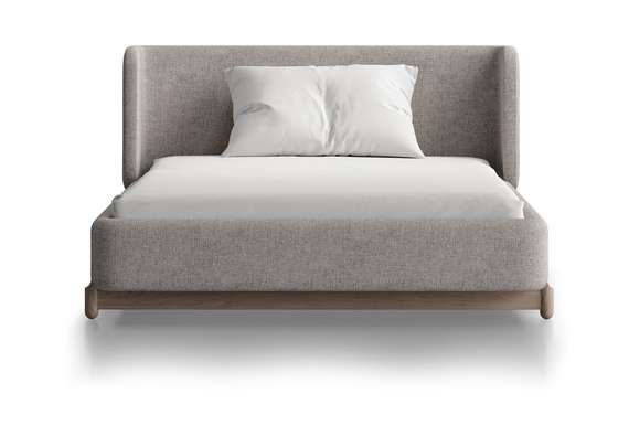 Кровать Basic спальное место 120*200 см (бежевый, рогожка)