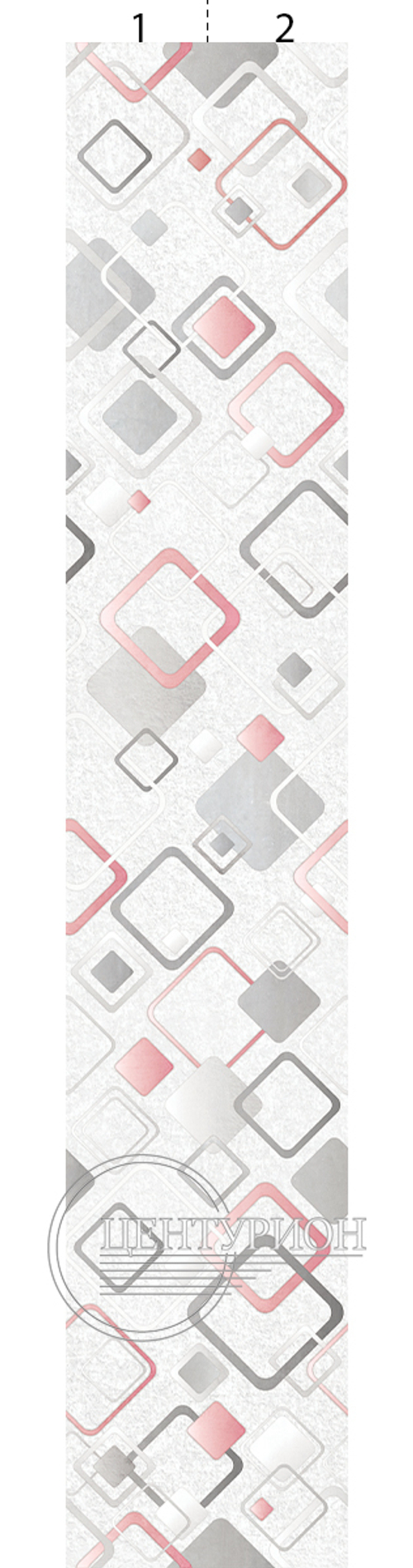 Панель ПВХ термопечать Робмика красная 409 2700х250 мм