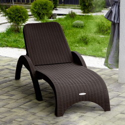 Шезлонг RATTAN Цвет: Коричневый