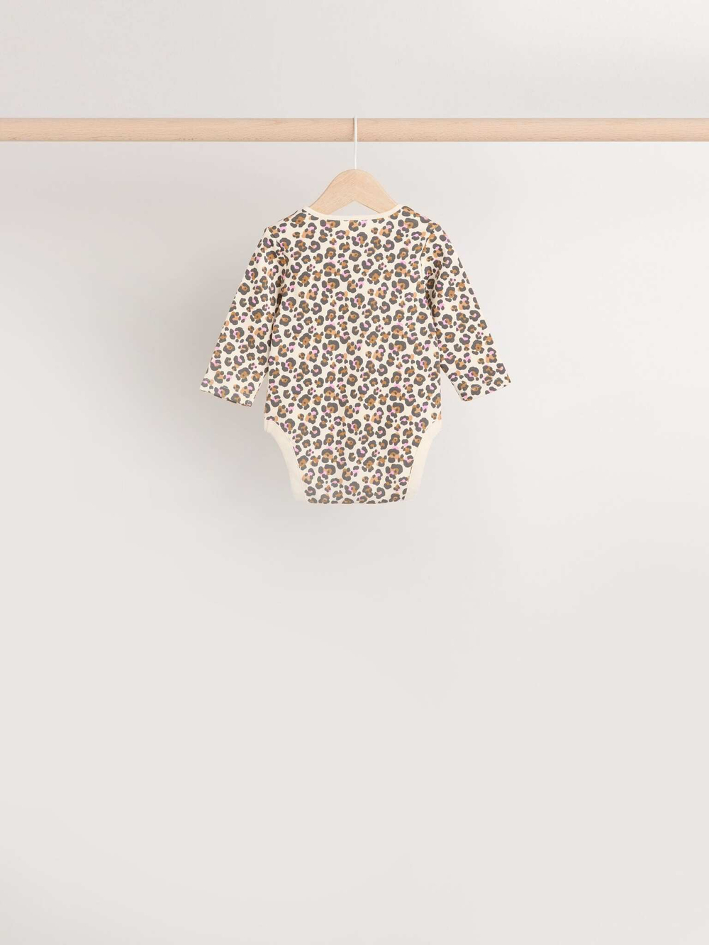 Боди с длинным рукавом для малышей Next B77-958, 5 шт., Бежевый, Розовый