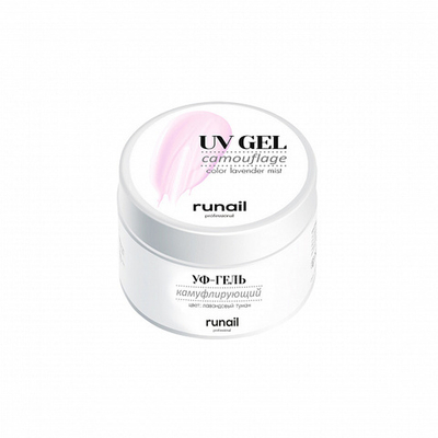 RuNai Камуфлирующий УФ-гель (цвет: Лавандовый туман), 15мл