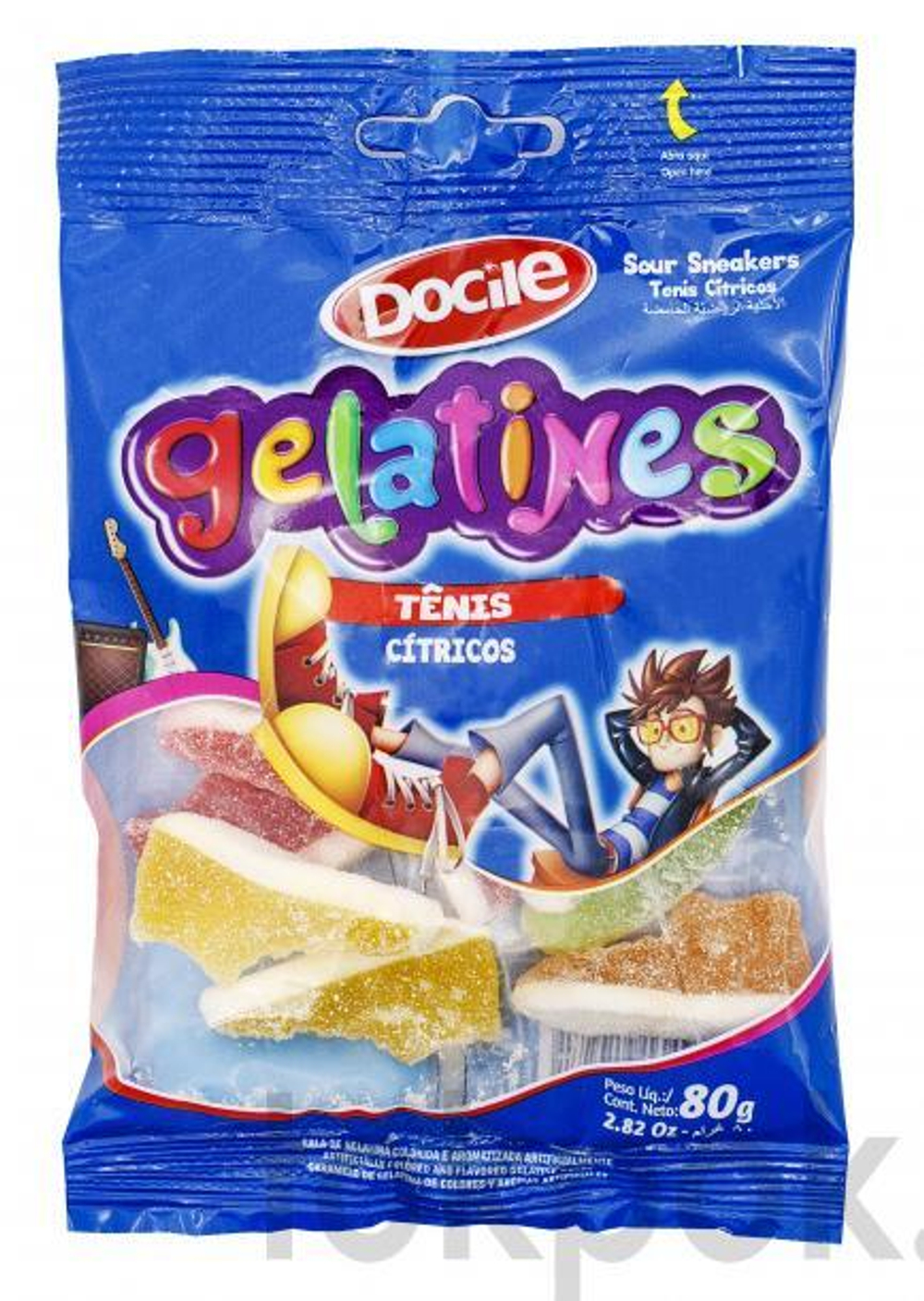 Жевательный мармелад кроссовки Docile Gelatines Sous Sneakers, 80 гр