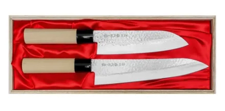 Satake Набор из 2 ножей Magaroku Saku Chef+Santoku