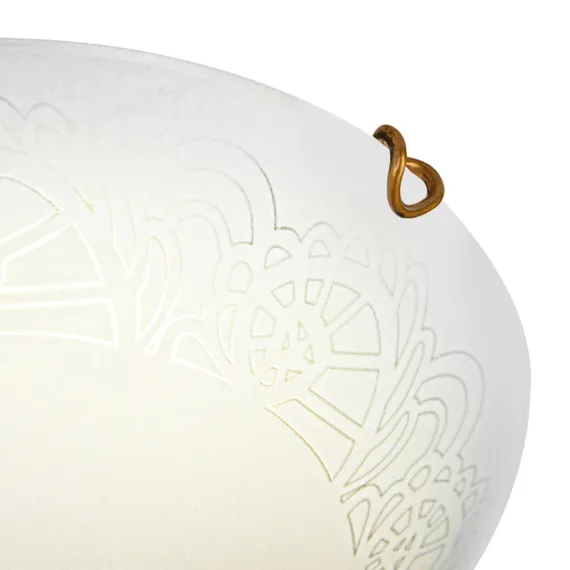 7602/BL SNOK SN 000 Светильник стекло/белое/золото LED 24Вт 4000K D300 IP20 AMMONITE