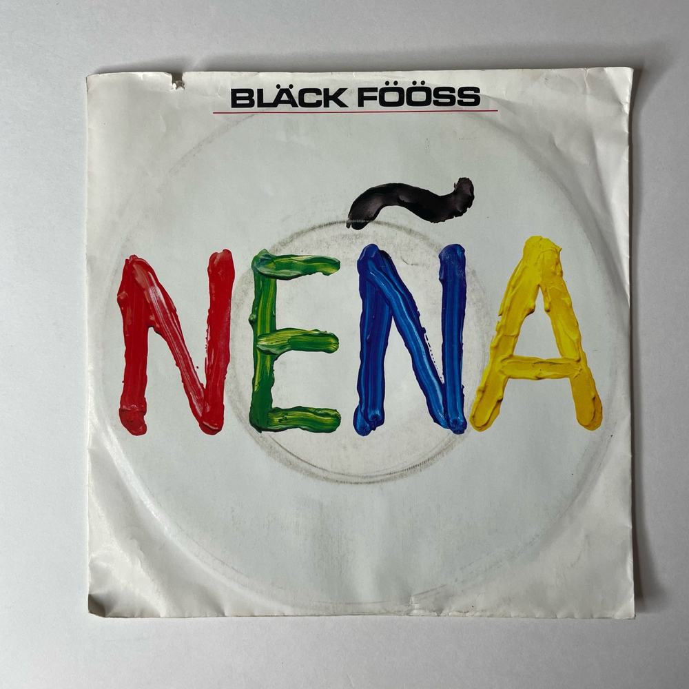 Винтажная виниловая пластинка 7 дюймов (маленькая пластинка) Black Fooss Nena (Германия 1986)